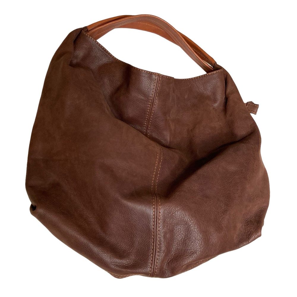 LE TORRI Brown Leather Purse Shoulder Bag Made in Italy NWOT - Picture 3 of 12